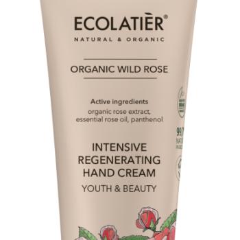 Intenzív regeneráló kézkrém – Vad rózsa – Fiatalság és szépség  - 100 ml- EcoLatier Organic kép