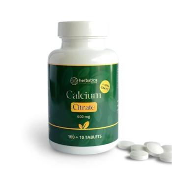 Kalcium-citrát 600 mg – 110 tabletta – Herbatica kép