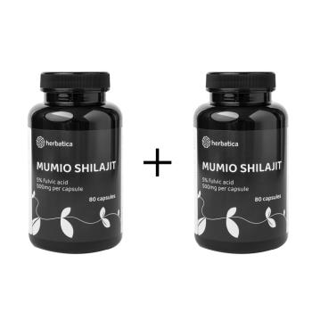 Kedvezményes szett: 2 x Shilajit - tisztított mumio prémium (500mg) - 80 kapszula - Herbatica kép