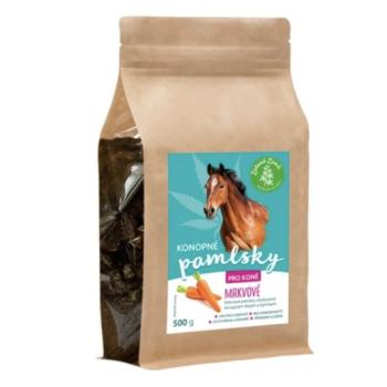 Kenderes jutalomfalatok lovaknak – sárgarépa ízesítéssel – 500 g – Zelená Země kép