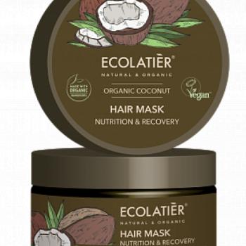 Kókuszos hajmaszk - táplálja és regenerálja a hajat - 250ml- EcoLatier Organic kép