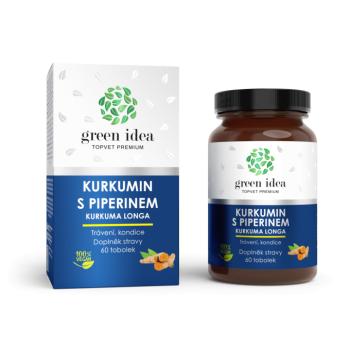Kurkuminnal és piperinnel készült gyógynövénykivonat - 60 db kapszula - Green idea kép