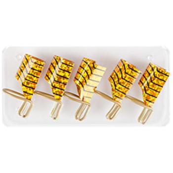 Műköröm Sablon - Teflon Gold (Arany, 5 db) kép