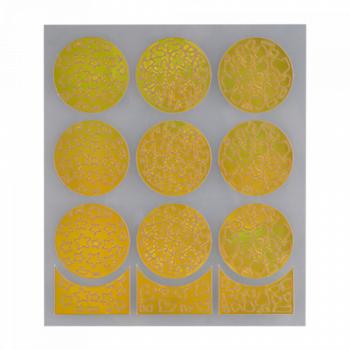 Nail Stencil 01 Gold () kép