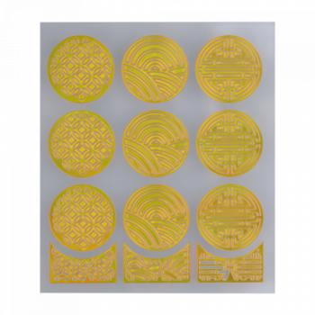 Nail Stencil 15 Gold () kép
