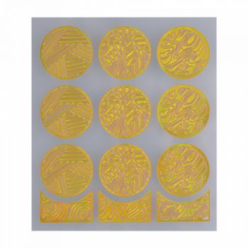 Nail Stencil 21 Gold () kép