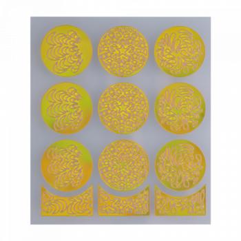 Nail Stencil 24 Gold () kép