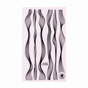 Nail sticker 53-04 - black () kép