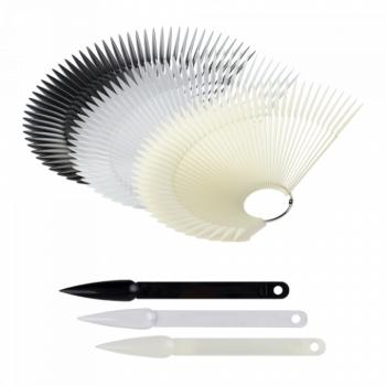 Nyeles Stiletto Tip fém gyűrűvel (50 db-os) (Clear, csomag) kép