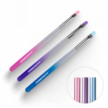 Oval Zselé Ecset Szett - 3 db-os (Rózsaszín) kép