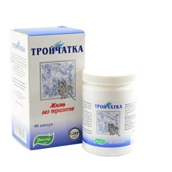 Parazitaellenes szer - Trojčatka - 40 db tabletta Evalar Variáns (Varianta): Normál kép
