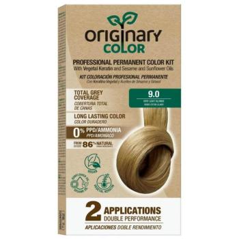 Professzionális hajszínező készlet keratinnal és növényi olajokkal - KÜLÖNBÖZŐ ÁRNYALATOK - Originary Color Színn (Farba): Nagyon világos szőke 9/0 kép