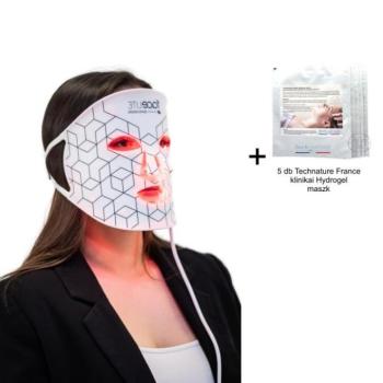 Rio Beauty faceLITE2 LED fényterápiás ránctalanító arcmaszk + 5 db Technature klinikai Hydrogel maszk kép