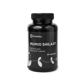 Shilajit - tisztított mumio prémium (500mg) - étrend-kiegészítő - 80 kapszula - Herbatica kép