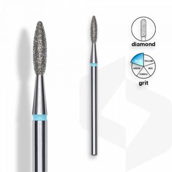 Staleks - Csiszolófej Gyémánt Hegyes Lándzsa 2,1 mm | 8 mm Kék | Közepes FA10B021-8K () kép