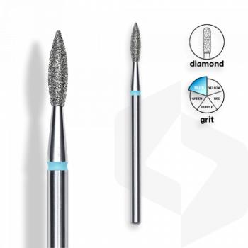 Staleks - Csiszolófej Gyémánt Hegyes Lándzsa 2,1 mm | 8 mm Kék | Közepes FA11B021-8K () kép