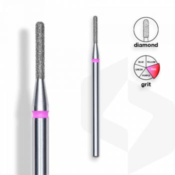 Staleks - Csiszolófej Gyémánt Keskeny Henger 1,4 mm | 8 mm Piros | Finom FA30R014-8K () kép