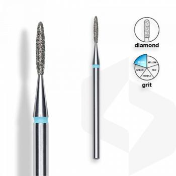 Staleks - Csiszolófej Gyémánt Keskeny Lándzsa 1,4 mm | 8 mm Kék | Közepes FA10B014-8K () kép
