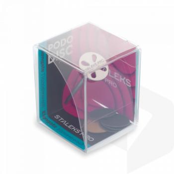 Staleks - Pedikűr Tartófej 37 mm-es Hosszított Befogószárral + 5 db #180-as Durvaságú Eldobható Csiszolókorong 15 mm PDLSET-15 (szett) kép