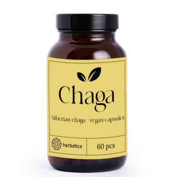 Szibériai Chaga - 60 vegán kapszula (300 mg/kapszula) - Herbatica kép