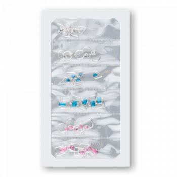 Turkish Stone Charm Mix - Silver (szett) kép