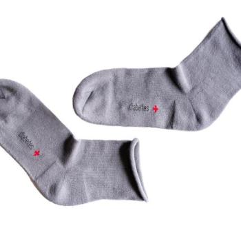 Zokni puha "Roll-top" szegéllyel - mikro plüssel - sötét szürke - Ovecha Méret (Veľkosť): 29-30 kép