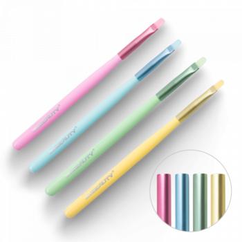 Zselé Ecset Gel #6 Oval - Színes Kupakkal (Pasztellrózsaszín) kép