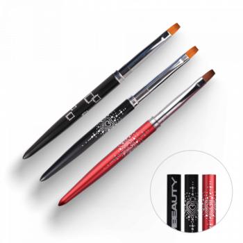 Zselé ecset Gel #8 Long (Black Abstract 2017) kép