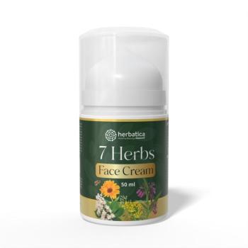 7 Herbs Face Cream – anti-age gyógynövényes arckrém kecske kolosztrummal és 7 gyógynövénnyel – 50 ml - Herbatica kép
