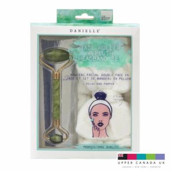 Danielle Jádekőből készült kétvégű, hűthető arcmasszírozó kiváló minőségű fejpánttal kép