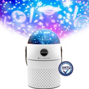 Rio Beauty Spacia multifunkciós Ultrahangos párásító, 360°-os kivetítő, aroma párologtató, galaxis/mélytengeri kivetítő, antibakteriális tartály kép