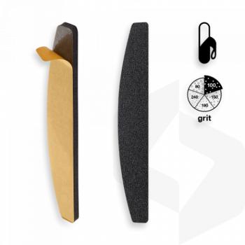 Staleks - Félhold Öntapadó Extra Puha Utántöltő Körömreszelő Papír 100 grit - 10 db DFE-41-100 (10 db) kép