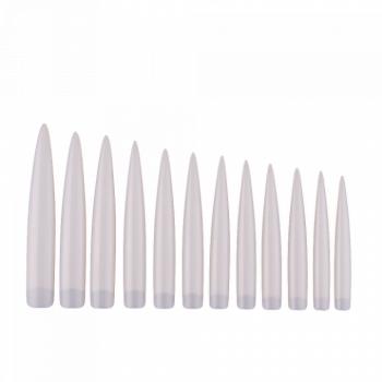 Tip - Extra  Stiletto Natural (12db) kép