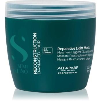 Alfaparf Milano Semi di Lino Reconstruction Reparative Light Mask regeneráló maszk a károsult hajra gyenge hajra 500 ml kép