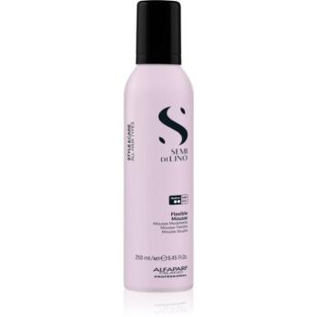Alfaparf Milano Semi di Lino Style&Care Flexible Mousse fixáló hab a természetes fixálásért és a fényes hajért UV szűrővel 250 ml kép