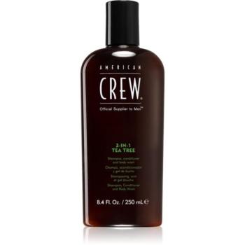 American Crew Hair & Body 3-IN-1 Tea Tree sampo, kondicionáló és tusfürdő 3 in 1 uraknak 250 ml kép