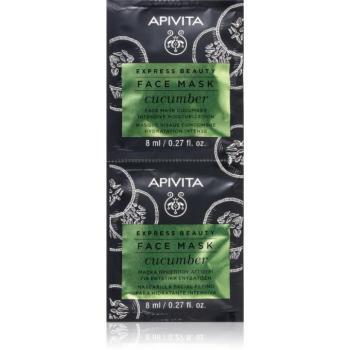 Apivita Express Beauty Moisturizing Face Mask Cucumber intenzíven hidratáló maszk 2x8 ml kép