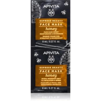 Apivita Express Beauty Nourishing Face Mask Honey hidratáló és tápláló maszk az arcra 2x8 ml kép