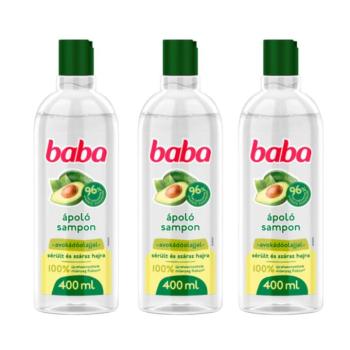 Baba Sampon Avokádóolajjal Sérült és Száraz Hajra 3x400ml kép
