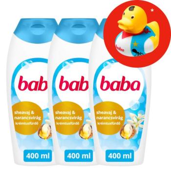 Baba Tusfürdő Sheavaj&Narancsvirág 3x400ml + Ajándék Gumikacsa kép