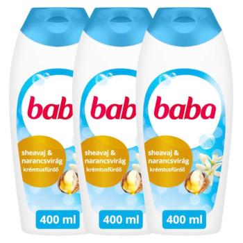 Baba Tusfürdő Sheavaj&Narancsvirág 3x400ml