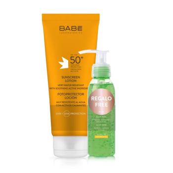 BABÉ Felnőtt fényvédő tej SPF50+ + ajándék Aloe Vera gél (200ml+90ml) kép
