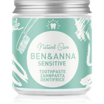 BEN&ANNA Natural Toothpaste Sensitive fogkrém üvegtégelyben érzékeny fogakra 100 ml kép