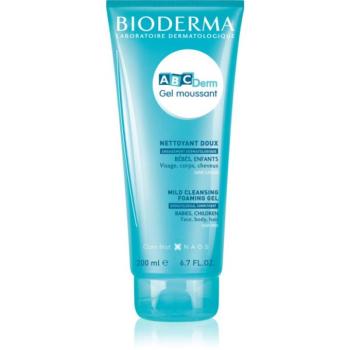 Bioderma ABC Derm Mild Cleansing Foaming Gel tusfürdő gél gyermekeknek 200 ml kép