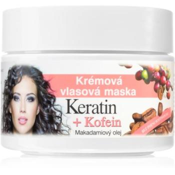 Bione Cosmetics Keratin + Caffeine krémes maszk hajra 260 ml kép