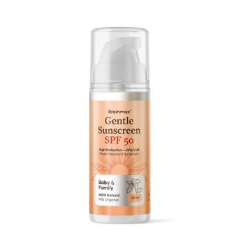 BrainMax Gyengéd Naptej, Baba és Család, SPF 50, 50 ml