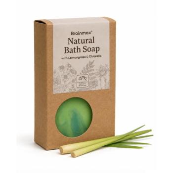 BrainMax Natural Soap Bar with Lemongrass & Chlorella, 100 g kép