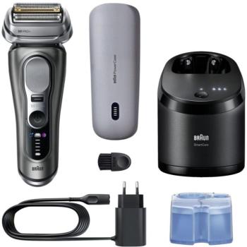Braun Series 9 PRO+ 9675cc elektromos borotválkozó készülék tisztító- és töltőállomással Black 1 db kép