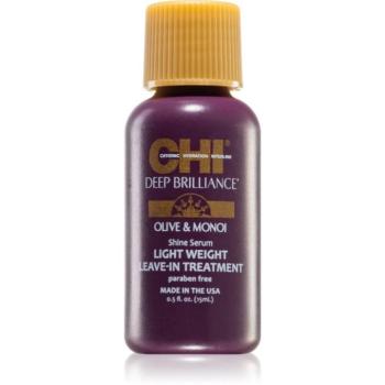 CHI Brilliance Shine Serum Lightweight Leave-in Ttreatment könnyű szérum a fénylő és selymes hajért 15 ml kép