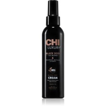 CHI Luxury Black Seed Oil Blow Dry Cream tápláló termovédő krém hajegyenesítésre 177 ml kép